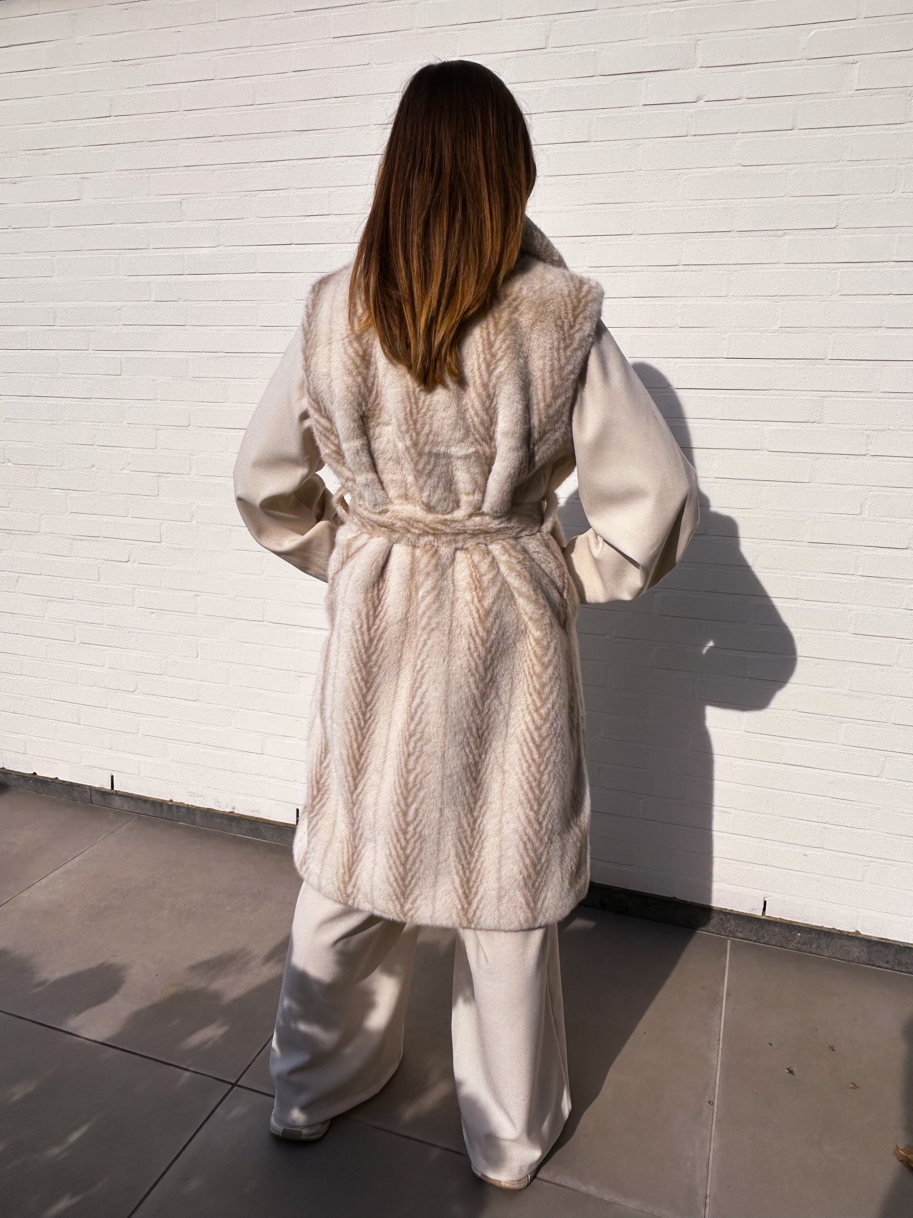 Pearl Plush Long Gilet