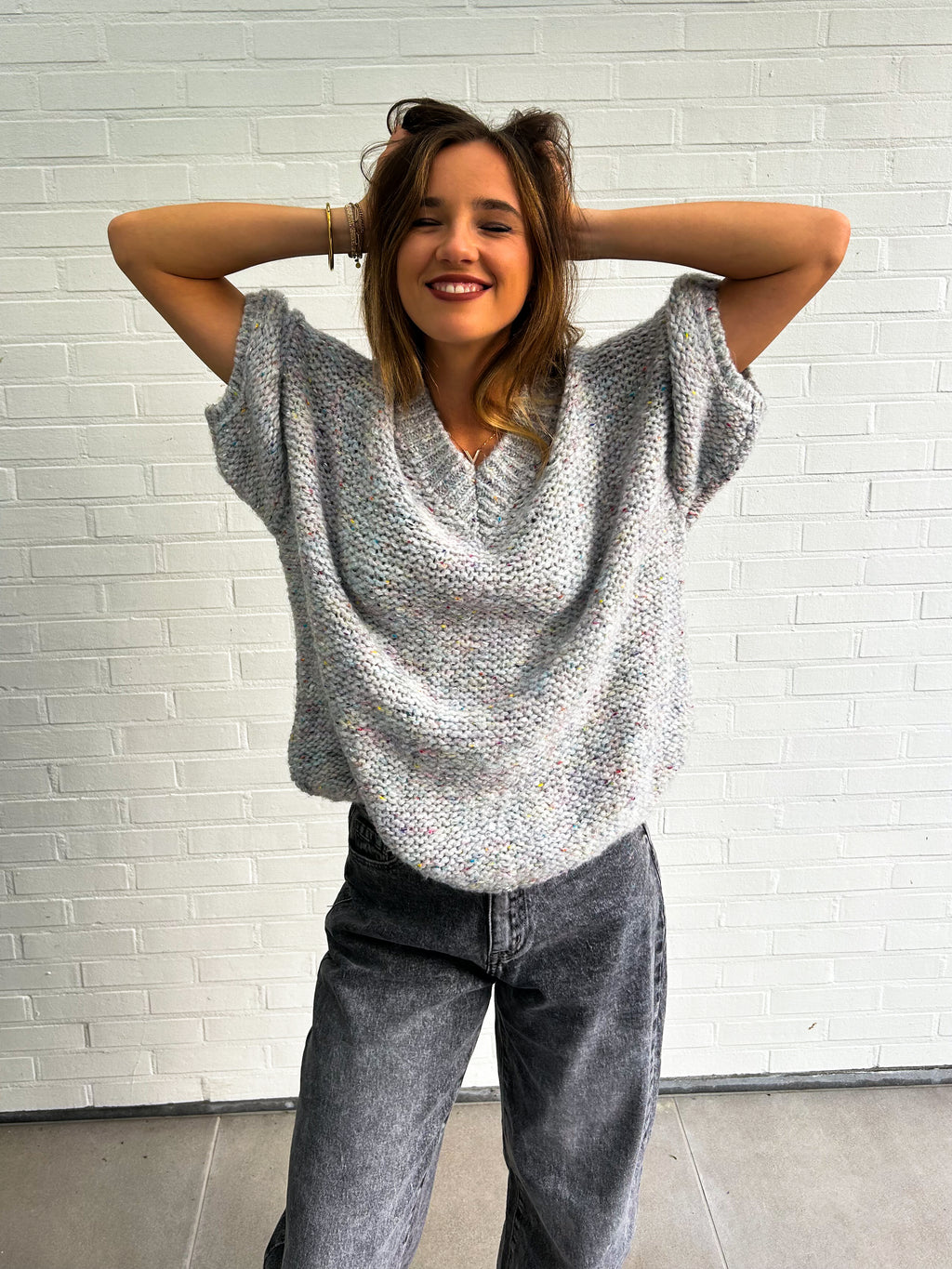 Speckle Knit Grey