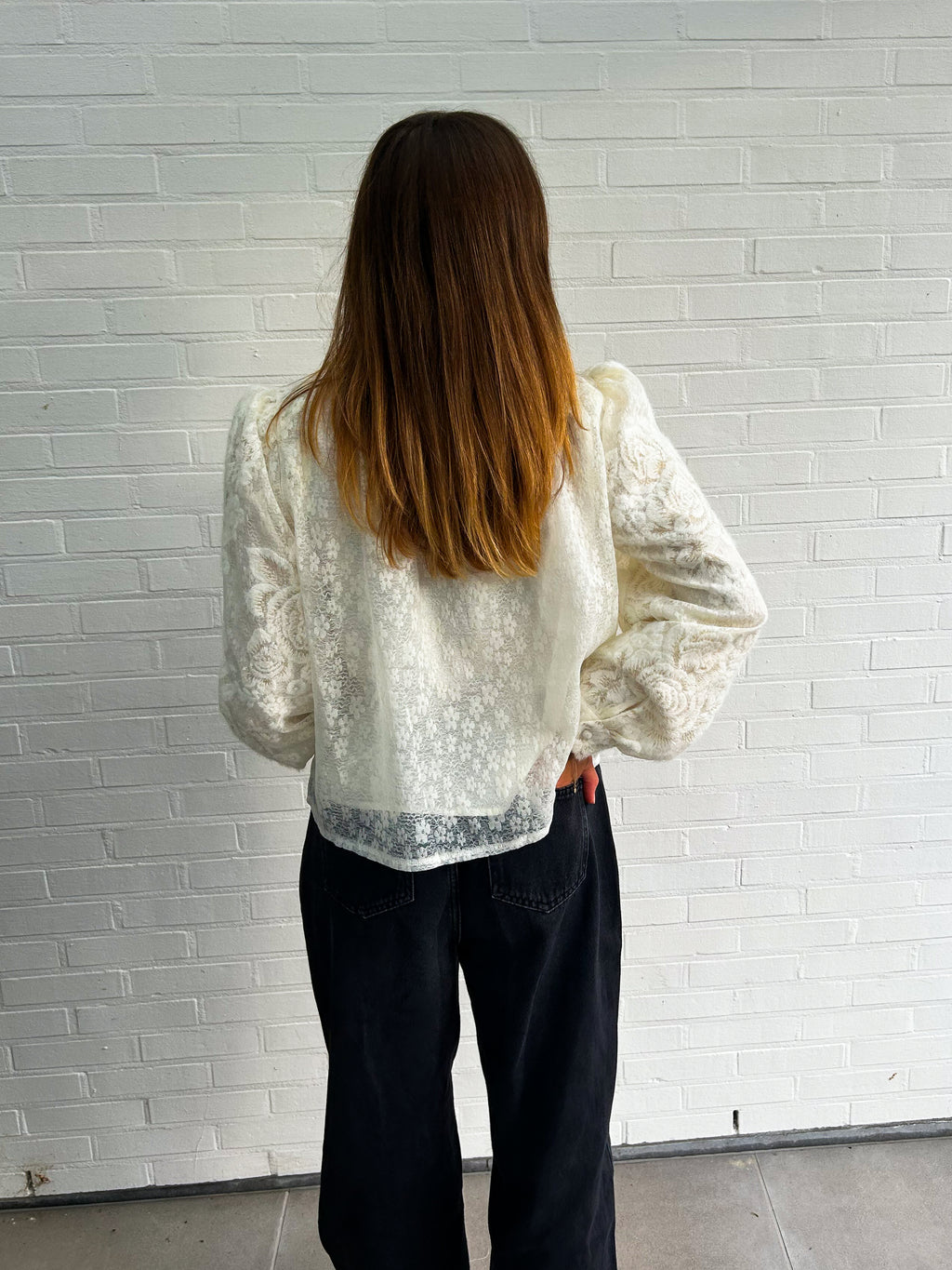 Off Withe Garden Blouse