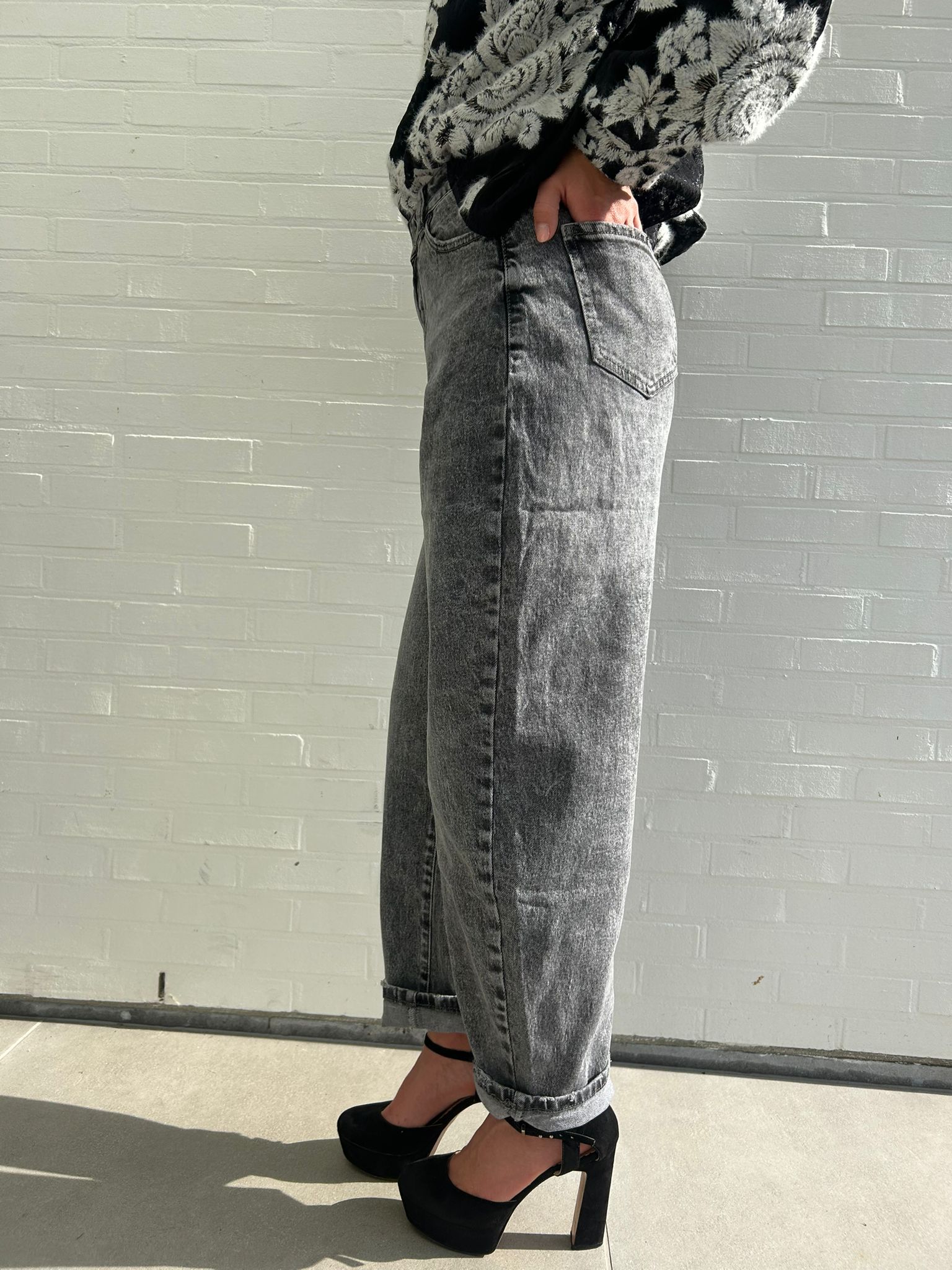 Slate Balloon Jeans