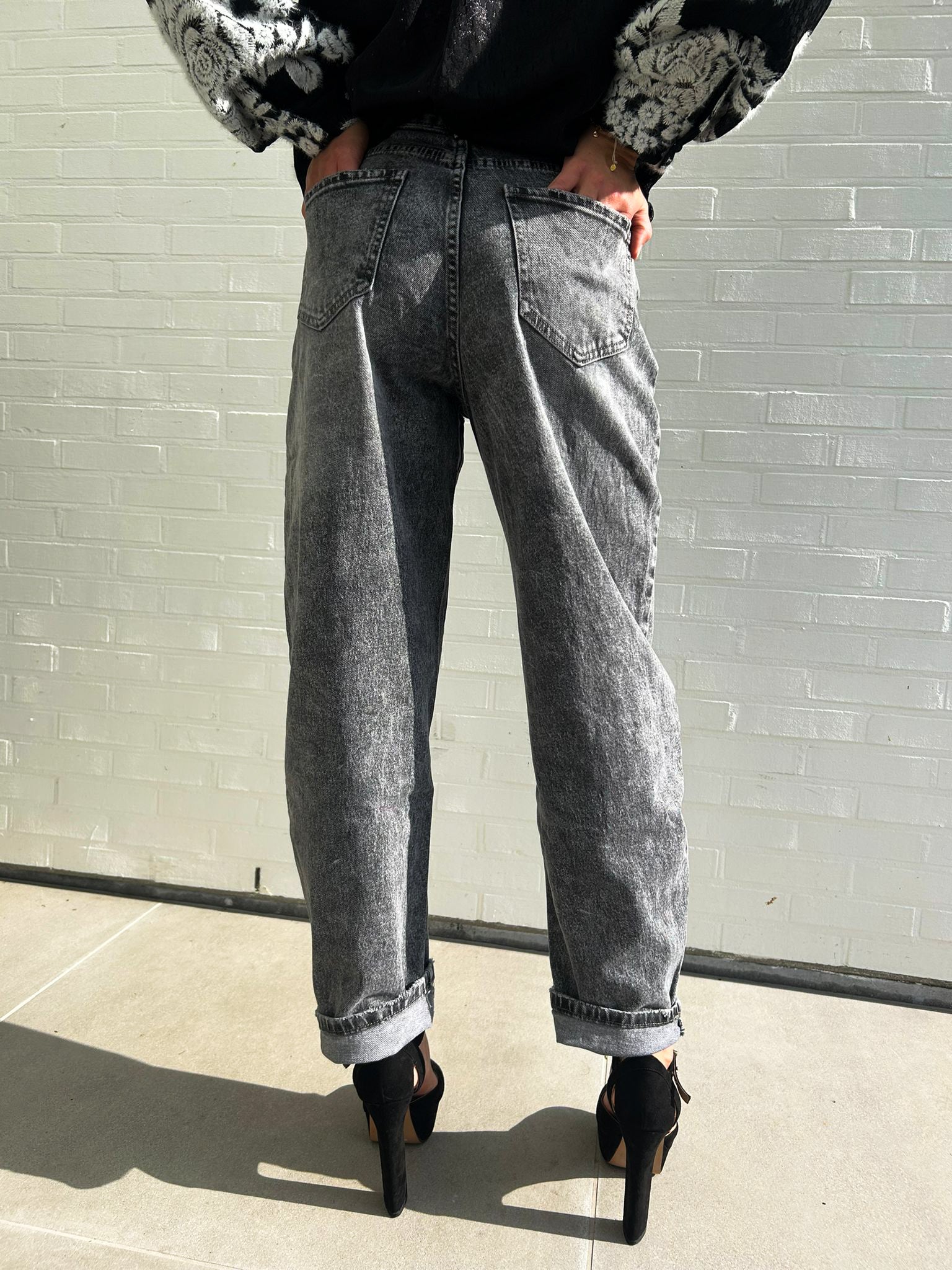 Slate Balloon Jeans